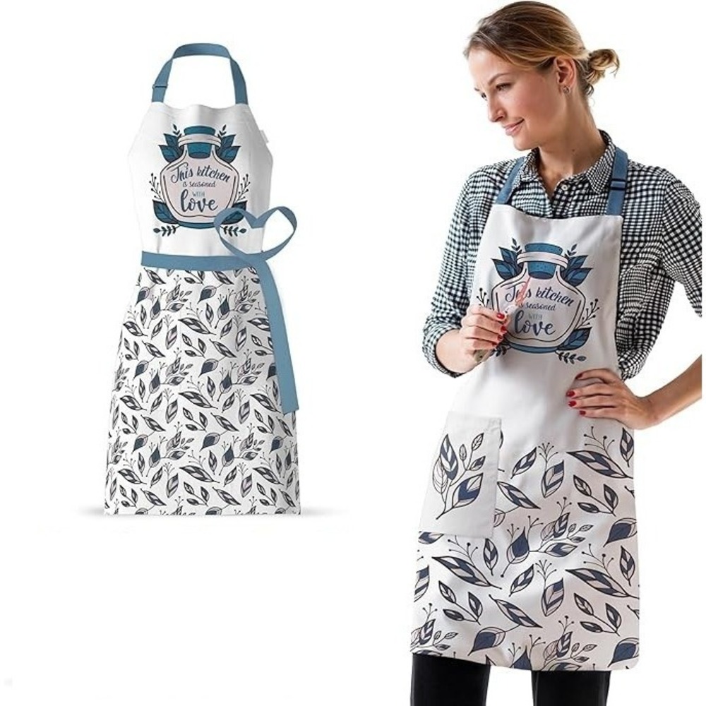 Waterproof Apron for‎ Adults – Adjustable Fit with Deep Pockets, Stylish Cooking